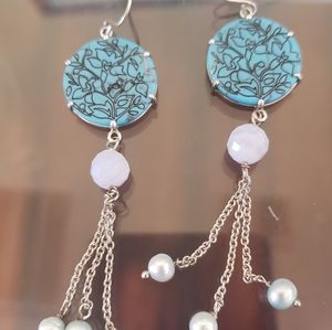 Silver 925 dangle earrings